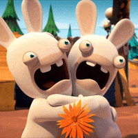 scared bunnies.gif
