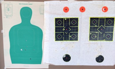 200 yard targets, 3 MOA groups