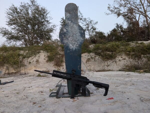 SCRS RD 2 and steel target